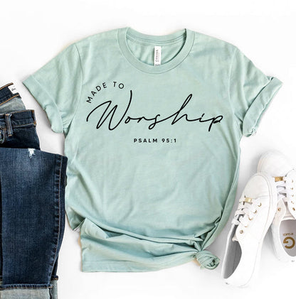 Made to Worship T-Shirt - Women’s Fashion - Women’s Clothing - Tops & Tees - T-Shirts