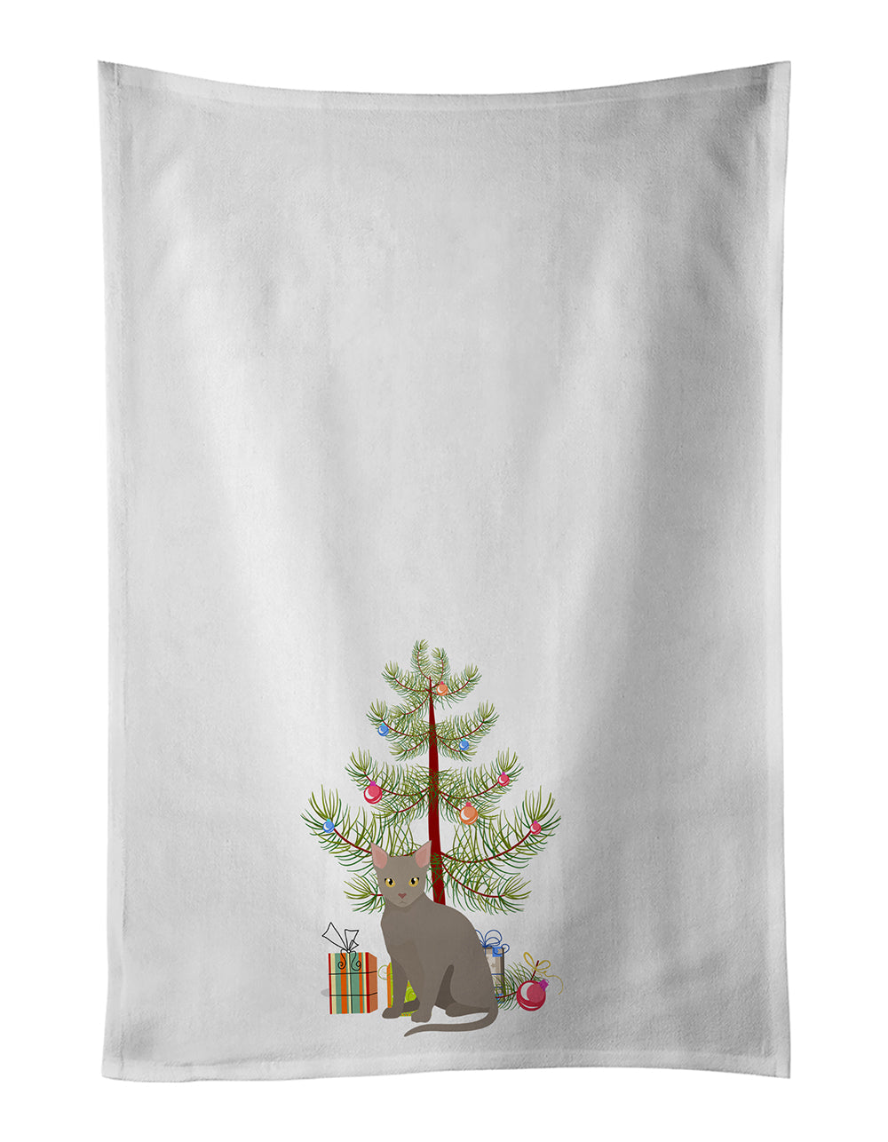 Malayan Cat Christmas Kitchen Towel Set of 2 - One Color / One Size - Home & Garden - Home Textile - Towels