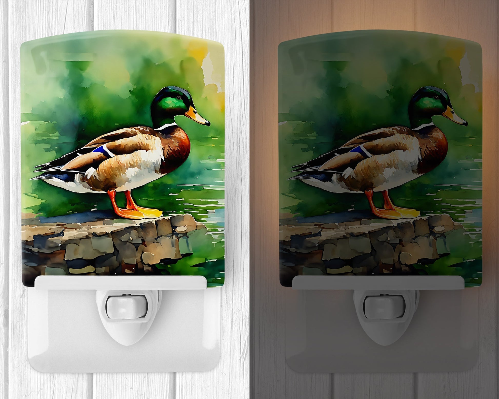 Mallard Ceramic Night Light - One Color / One Size - Home & Garden - Home Improvement - Lights & Lighting - Night Lights
