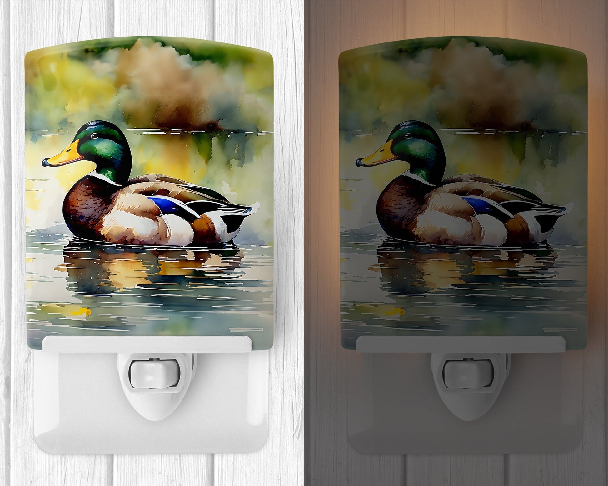 Mallard Ceramic Night Light - One Color / One Size - Home & Garden - Home Improvement - Lights & Lighting - Night Lights
