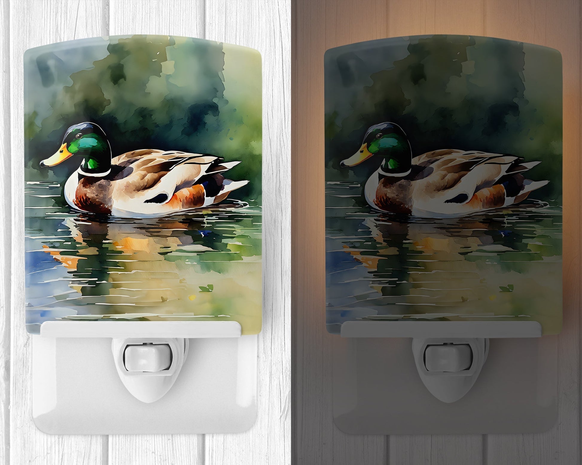Mallard Ceramic Night Light - One Color / One Size - Home & Garden - Home Improvement - Lights & Lighting - Night Lights