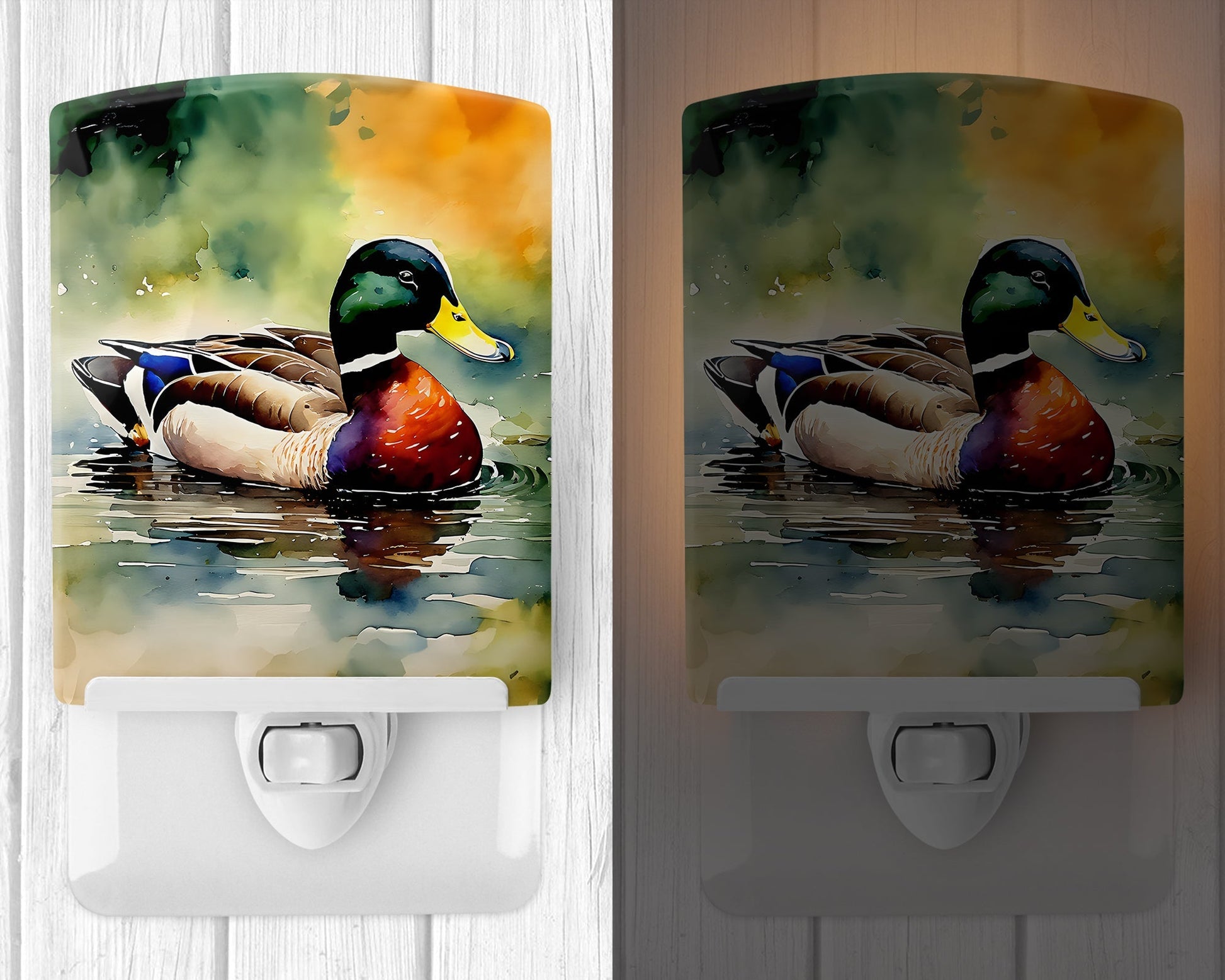 Mallard Ceramic Night Light - One Color / One Size - Home & Garden - Home Improvement - Lights & Lighting - Night Lights