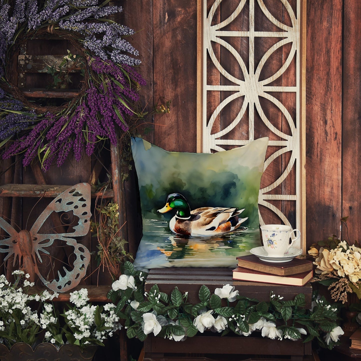 Mallard Throw Pillow - One Color / One Size - Home & Garden - Home Textile - Pillows