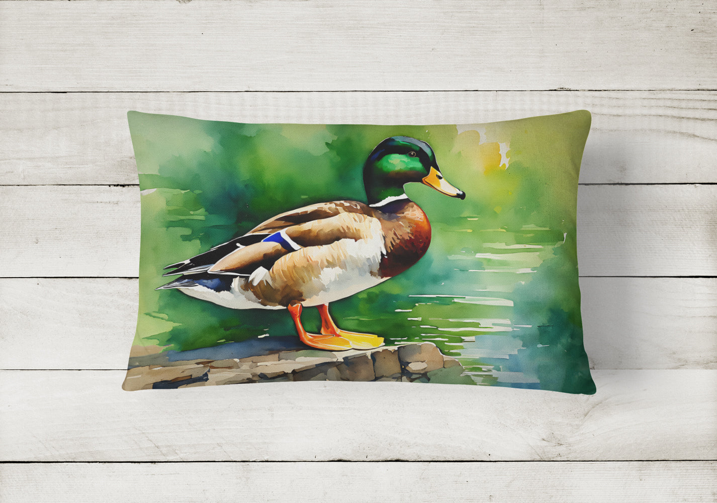 Mallard Throw Pillow - One Color / One Size - Home & Garden - Home Textile - Pillows