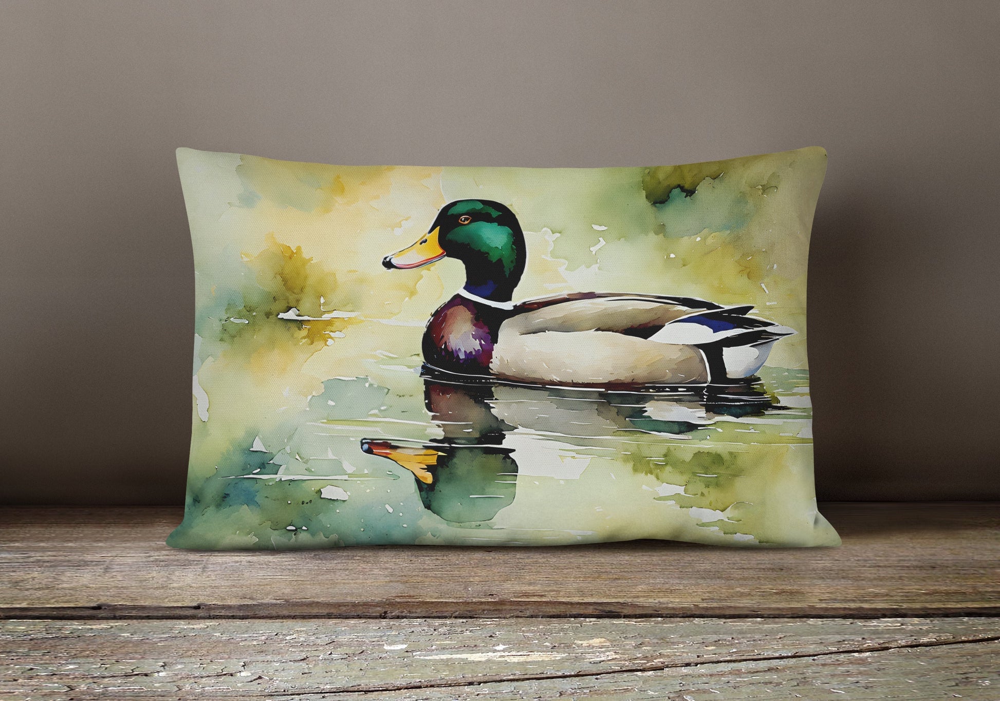 Mallard Throw Pillow - One Color / One Size - Home & Garden - Home Textile - Pillows