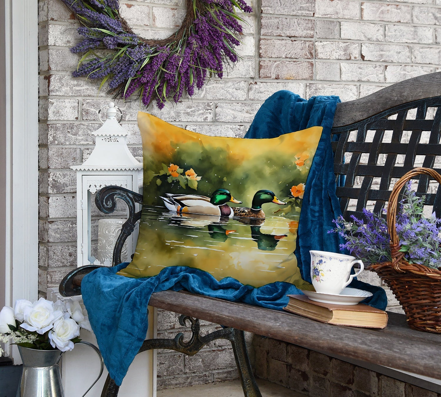 Mallard Throw Pillow - One Color / One Size - Home & Garden - Home Textile - Pillows