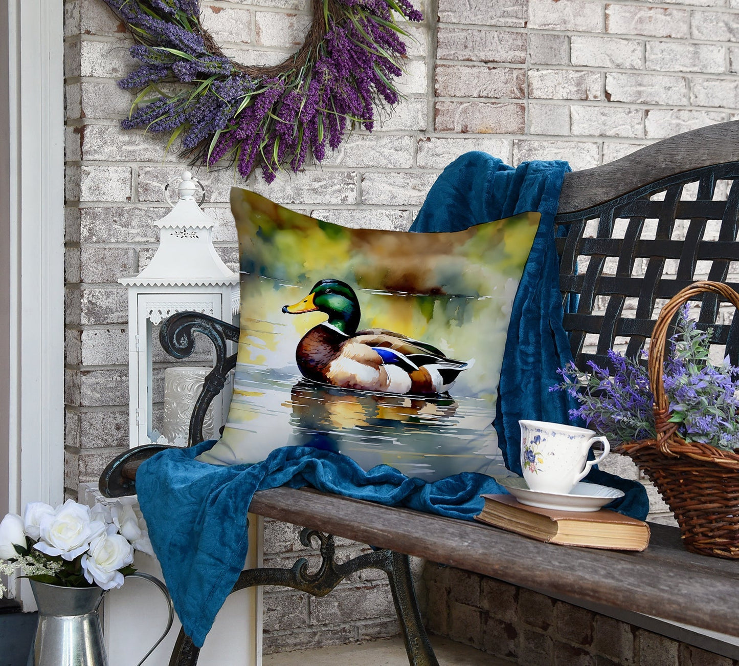 Mallard Throw Pillow - One Color / One Size - Home & Garden - Home Textile - Pillows