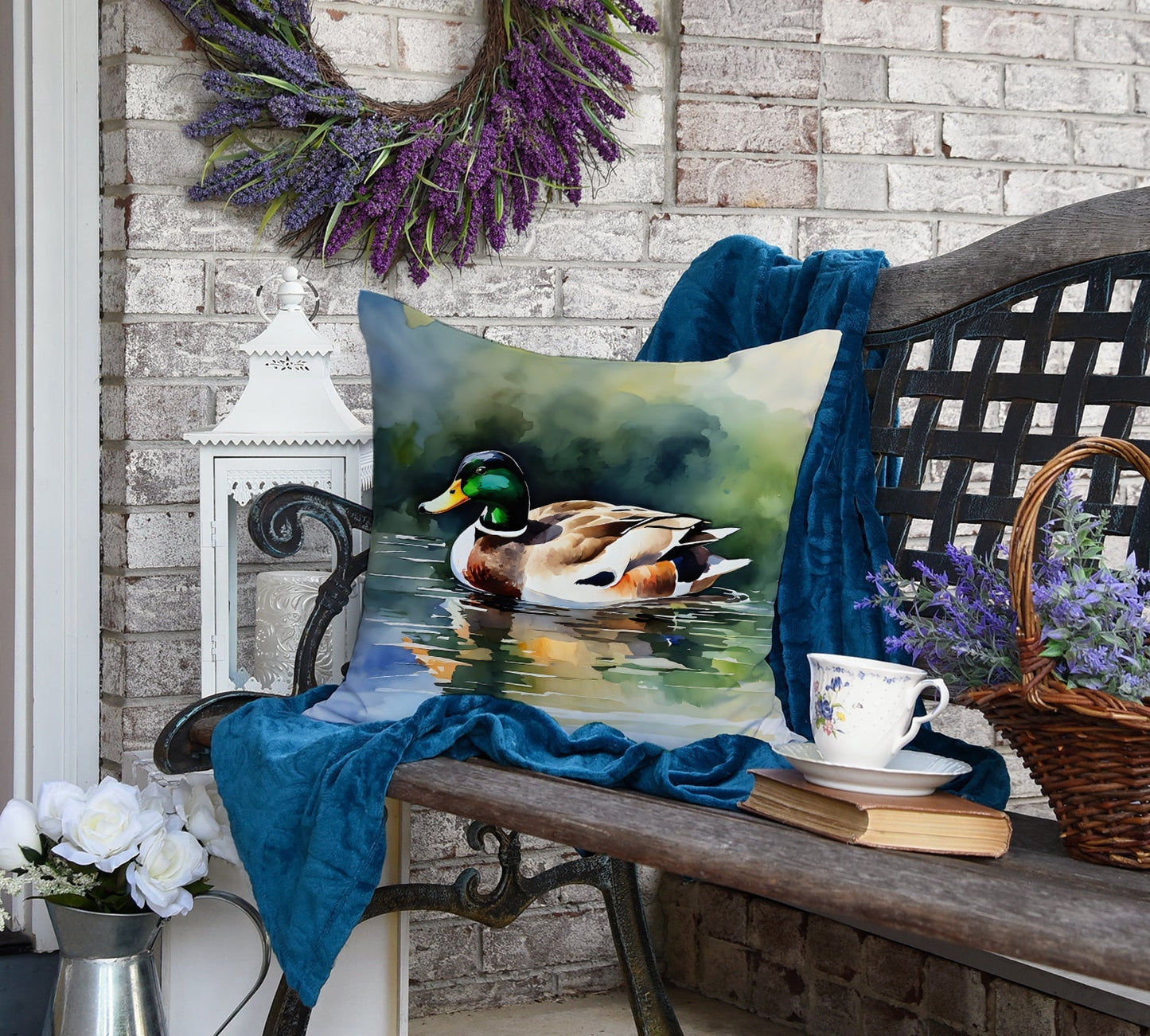 Mallard Throw Pillow - One Color / One Size - Home & Garden - Home Textile - Pillows