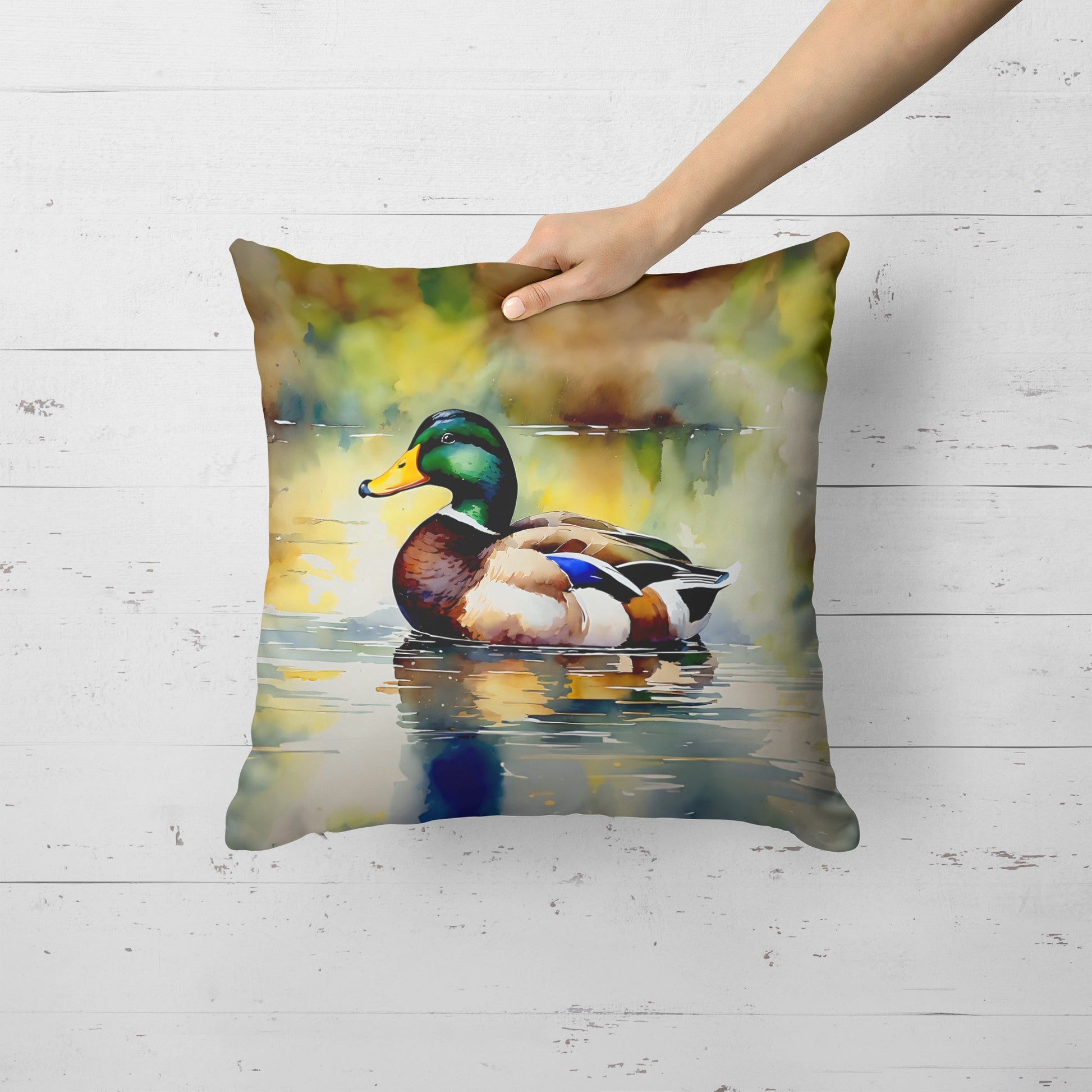 Mallard Throw Pillow - One Color / One Size - Home & Garden - Home Textile - Pillows