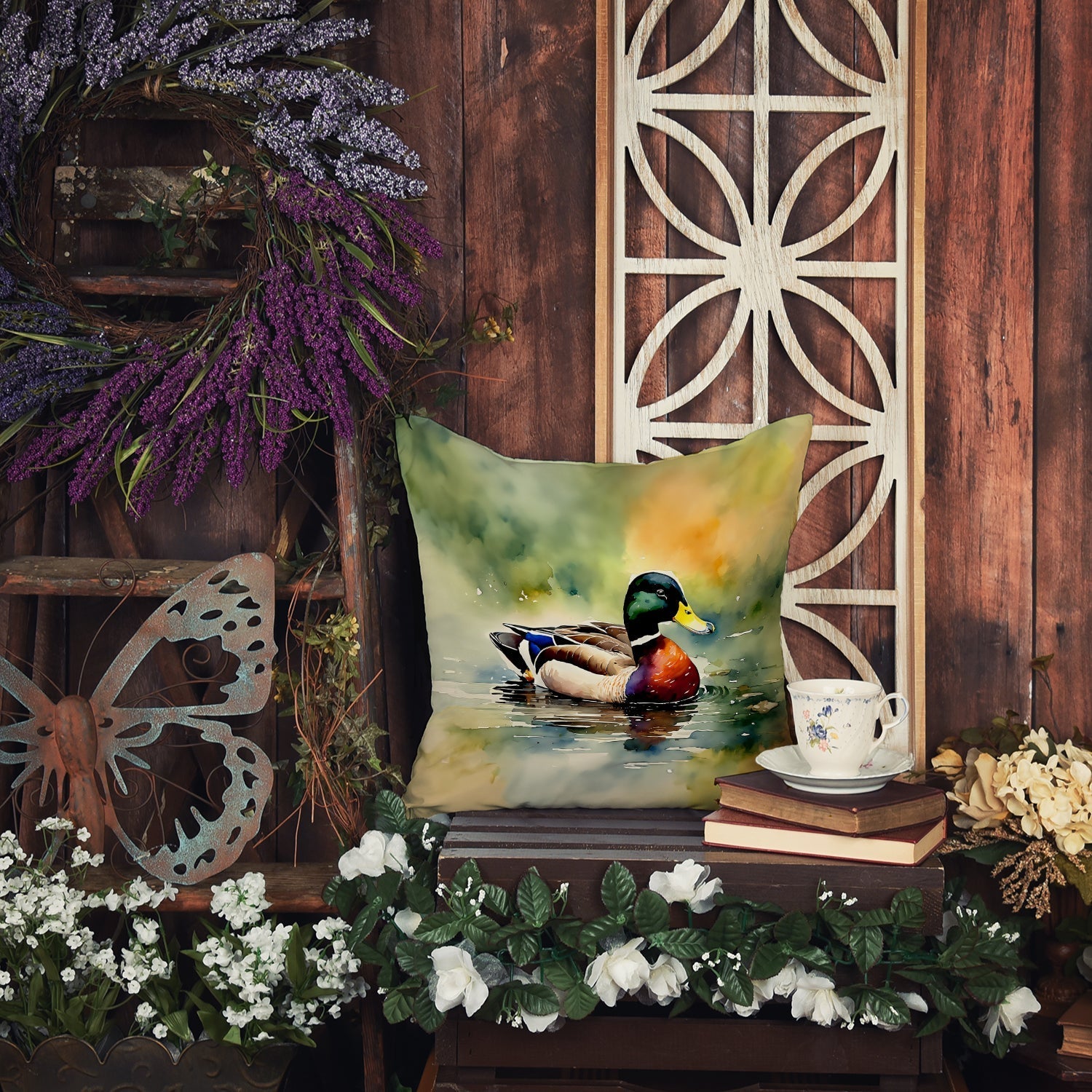 Mallard Throw Pillow - One Color / One Size - Home & Garden - Home Textile - Pillows