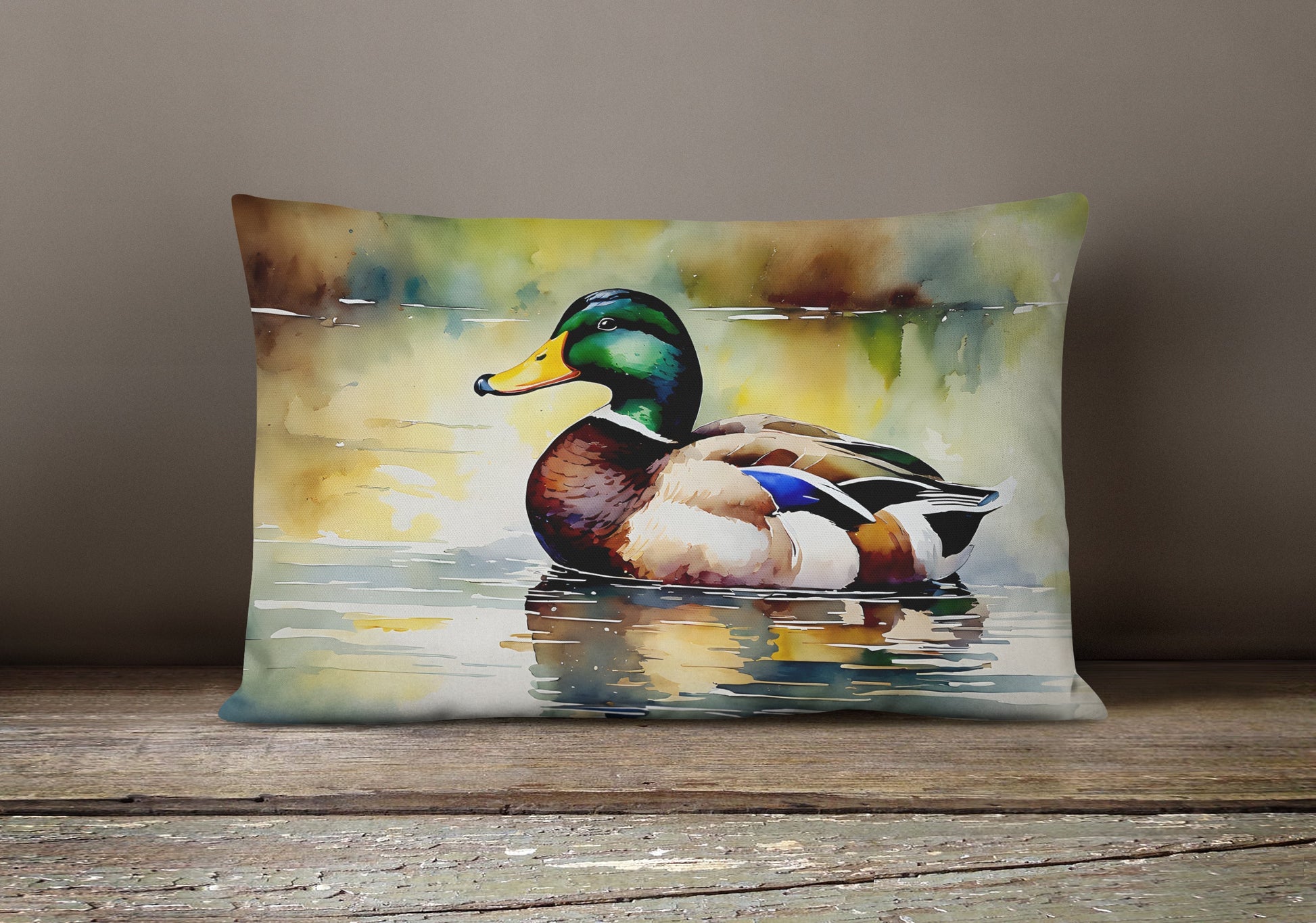 Mallard Throw Pillow - One Color / One Size - Home & Garden - Home Textile - Pillows