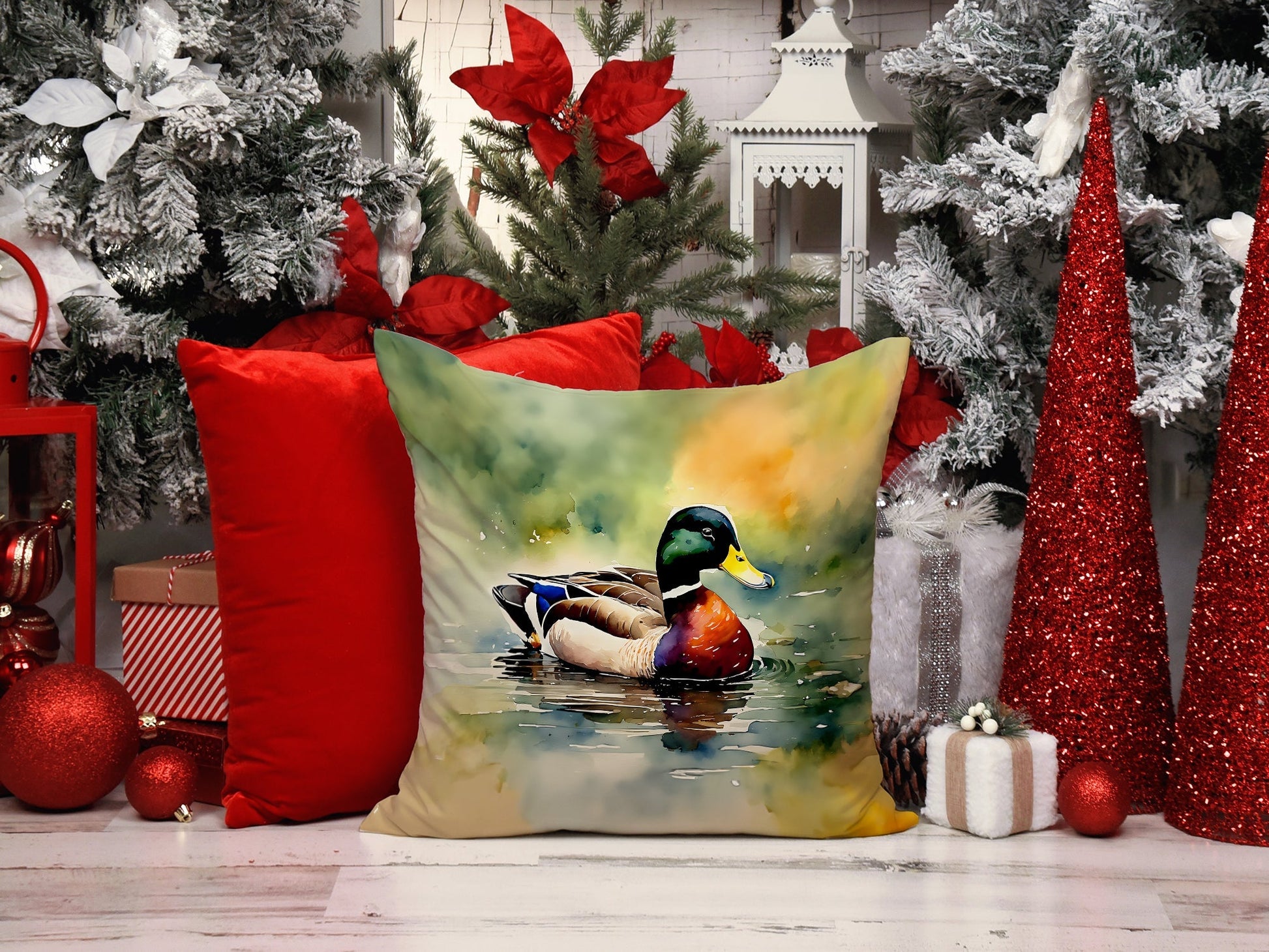 Mallard Throw Pillow - One Color / One Size - Home & Garden - Home Textile - Pillows