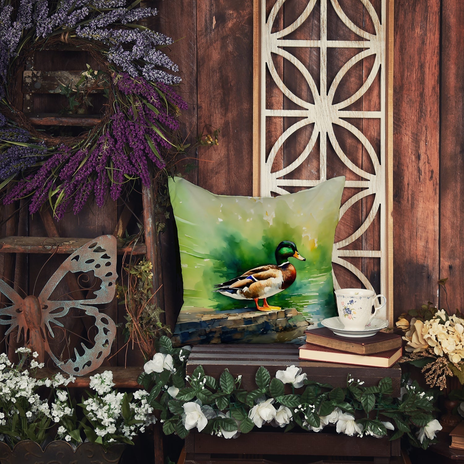 Mallard Throw Pillow - One Color / One Size - Home & Garden - Home Textile - Pillows