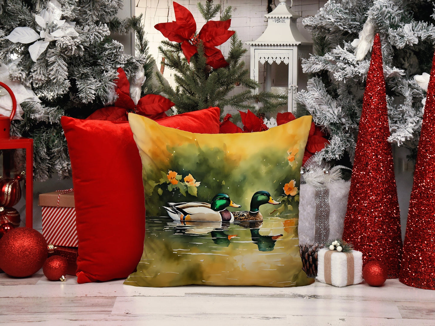 Mallard Throw Pillow - One Color / One Size - Home & Garden - Home Textile - Pillows