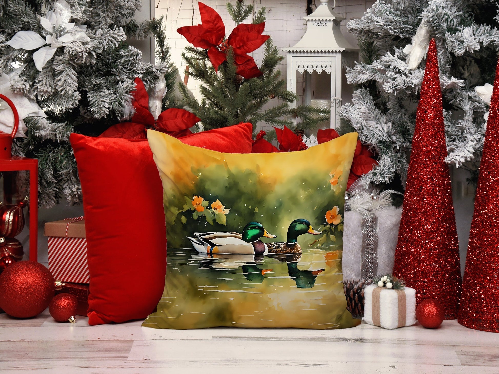 Mallard Throw Pillow - One Color / One Size - Home & Garden - Home Textile - Pillows