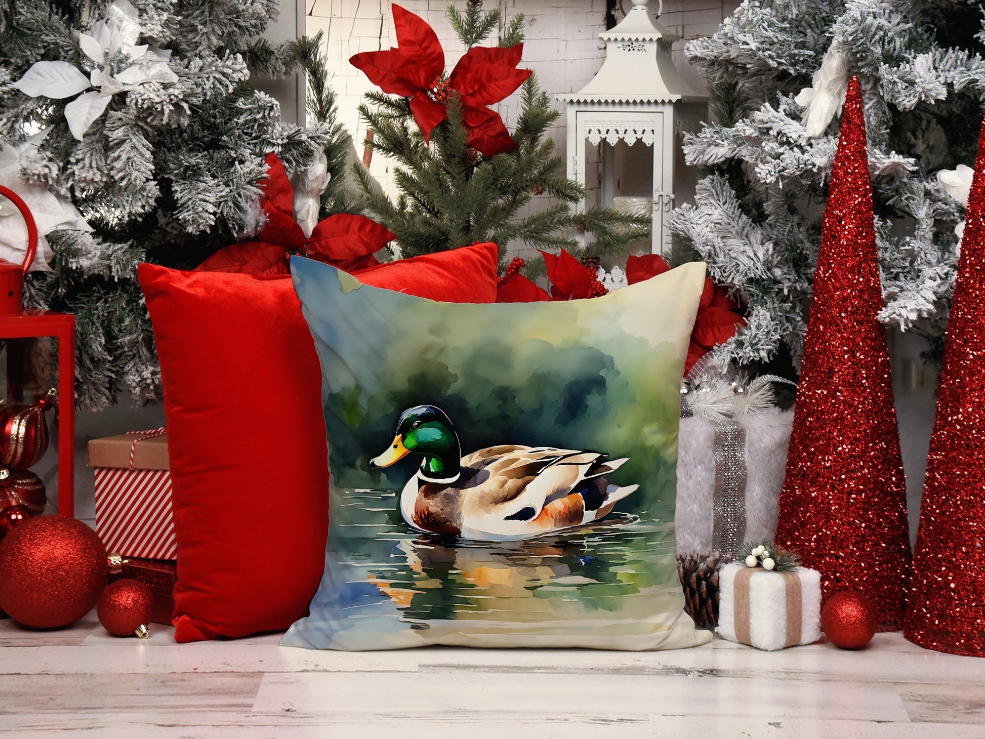 Mallard Throw Pillow - One Color / One Size - Home & Garden - Home Textile - Pillows