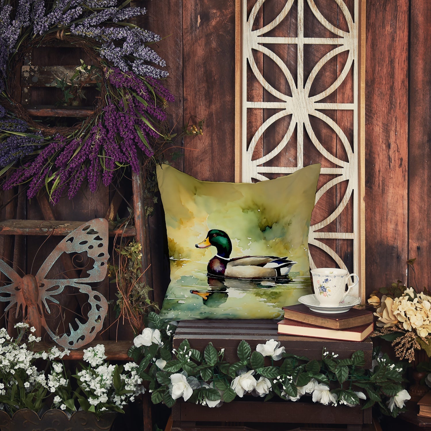 Mallard Throw Pillow - One Color / One Size - Home & Garden - Home Textile - Pillows