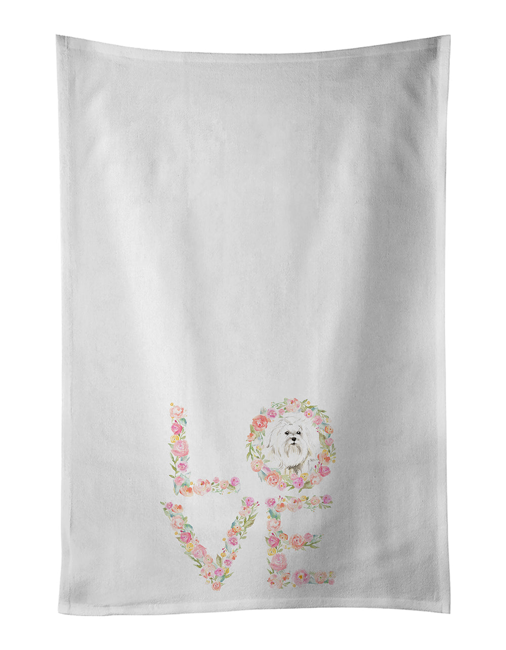 Maltese Love Kitchen Towel Set of 2 - One Color / One Size - Home & Garden - Home Textile - Towels