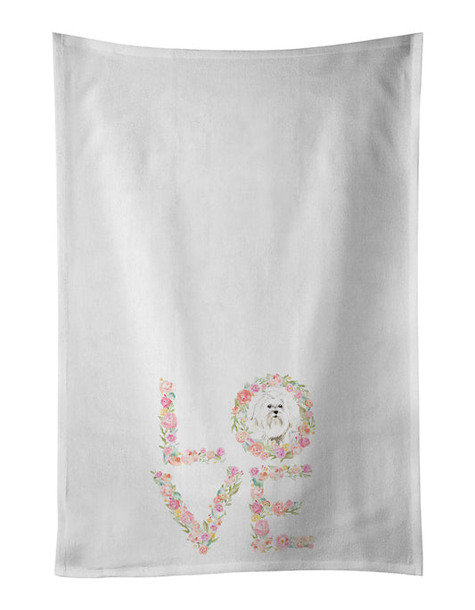 Maltese Love Kitchen Towel Set of 2 - One Color / One Size - Home & Garden - Home Textile - Towels