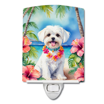 Maltese Luau Ceramic Night Light - One Color / One Size - Home & Garden - Home Improvement - Lights & Lighting - Night