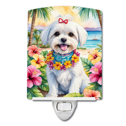Maltese Luau Ceramic Night Light - One Color / One Size - Home & Garden - Home Improvement - Lights & Lighting - Night