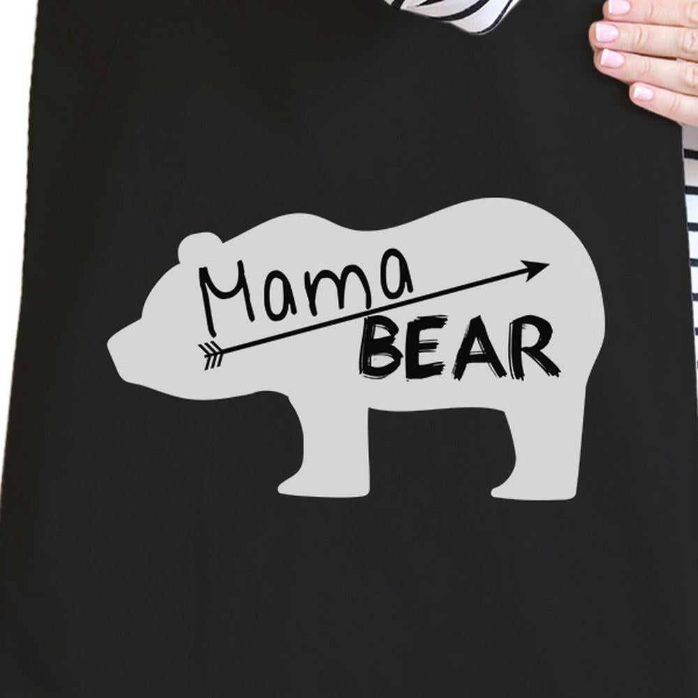 Mama Bear Black Canvas Tote Bag - One Color / One Size - Bags & Luggage - Women’s Bags