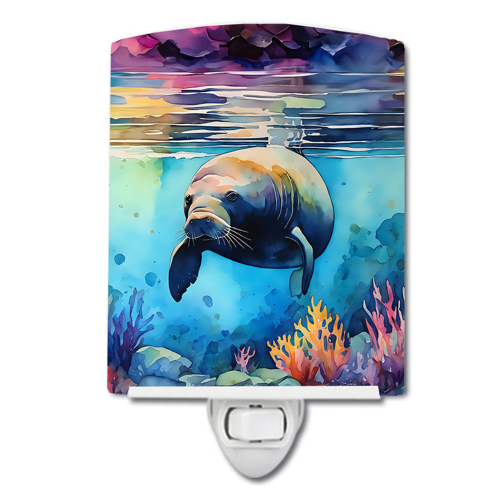 Manatee Ceramic Night Light - One Color / One Size - Home & Garden - Home Improvement - Lights & Lighting - Night Lights