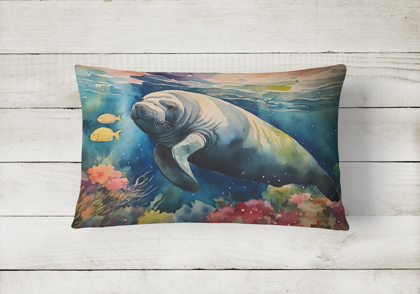 Manatee Throw Pillow - One Color / One Size - Home & Garden - Home Textile - Pillows