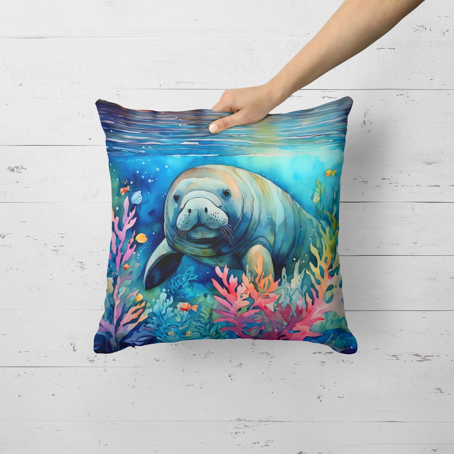 Manatee Throw Pillow - One Color / One Size - Home & Garden - Home Textile - Pillows