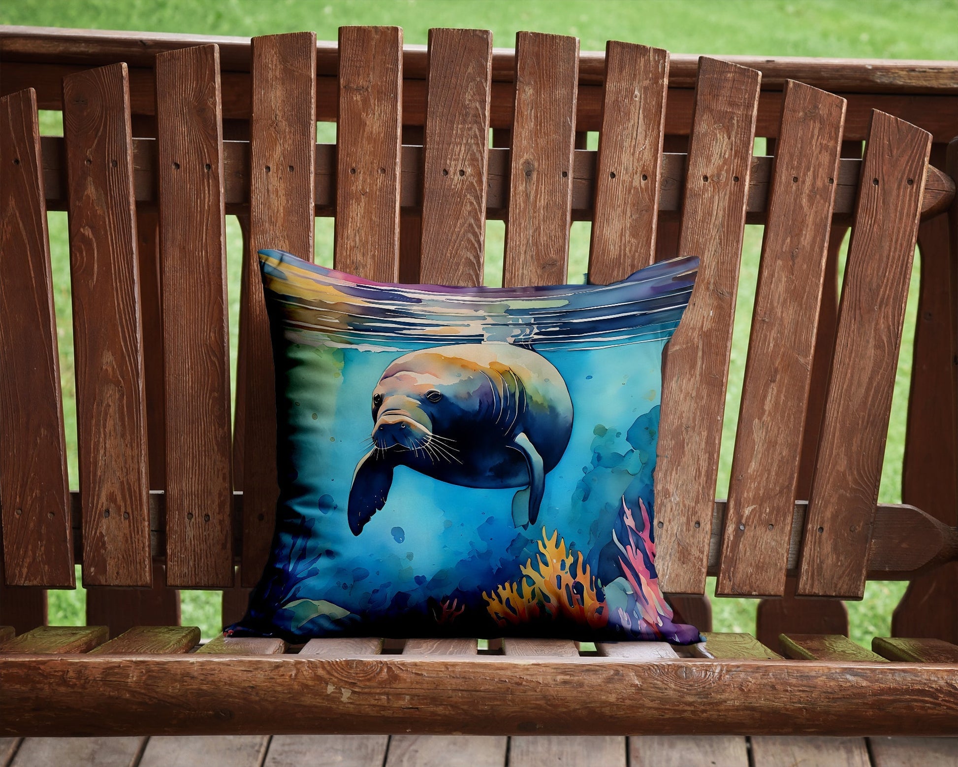 Manatee Throw Pillow - One Color / One Size - Home & Garden - Home Textile - Pillows