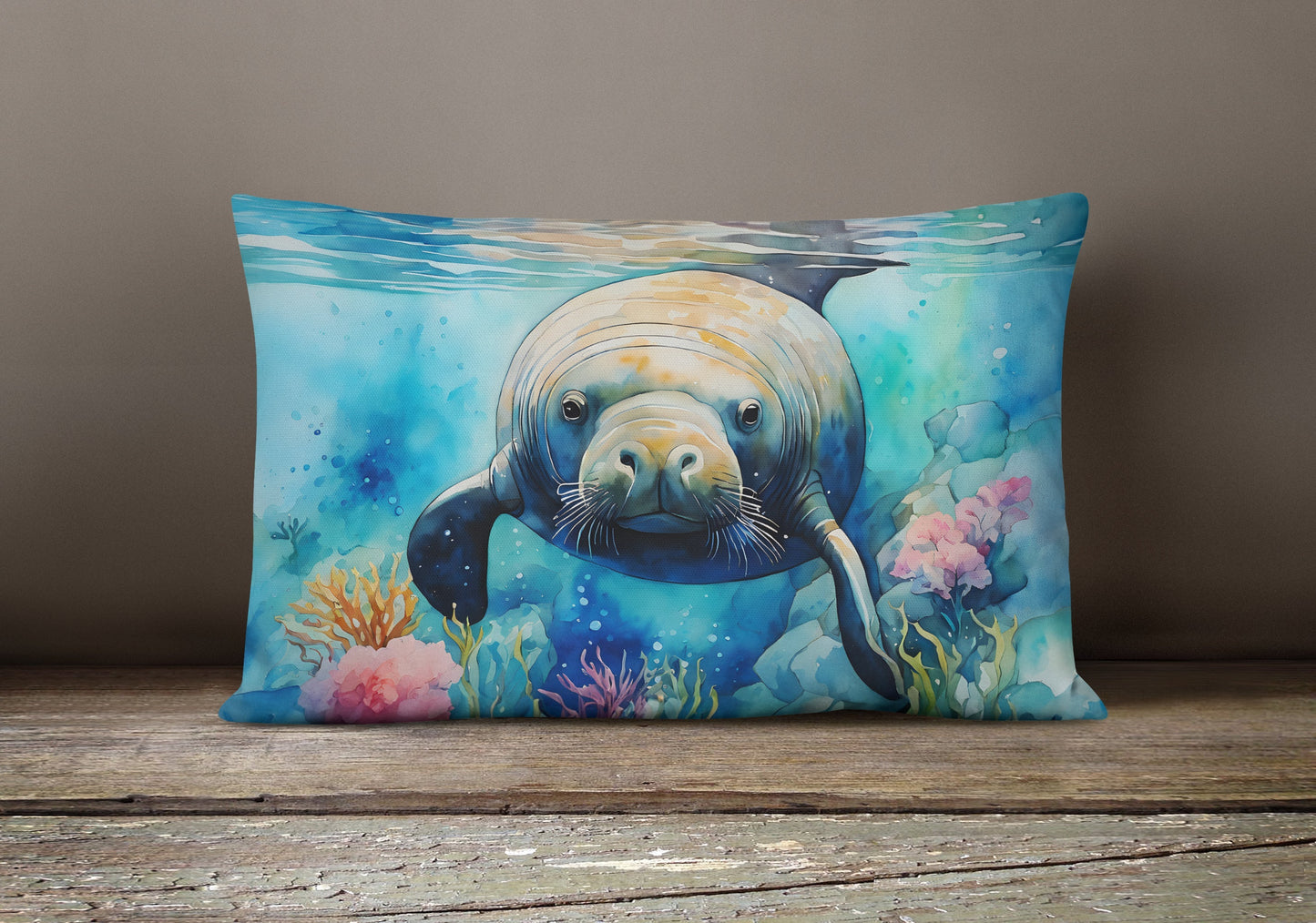 Manatee Throw Pillow - One Color / One Size - Home & Garden - Home Textile - Pillows