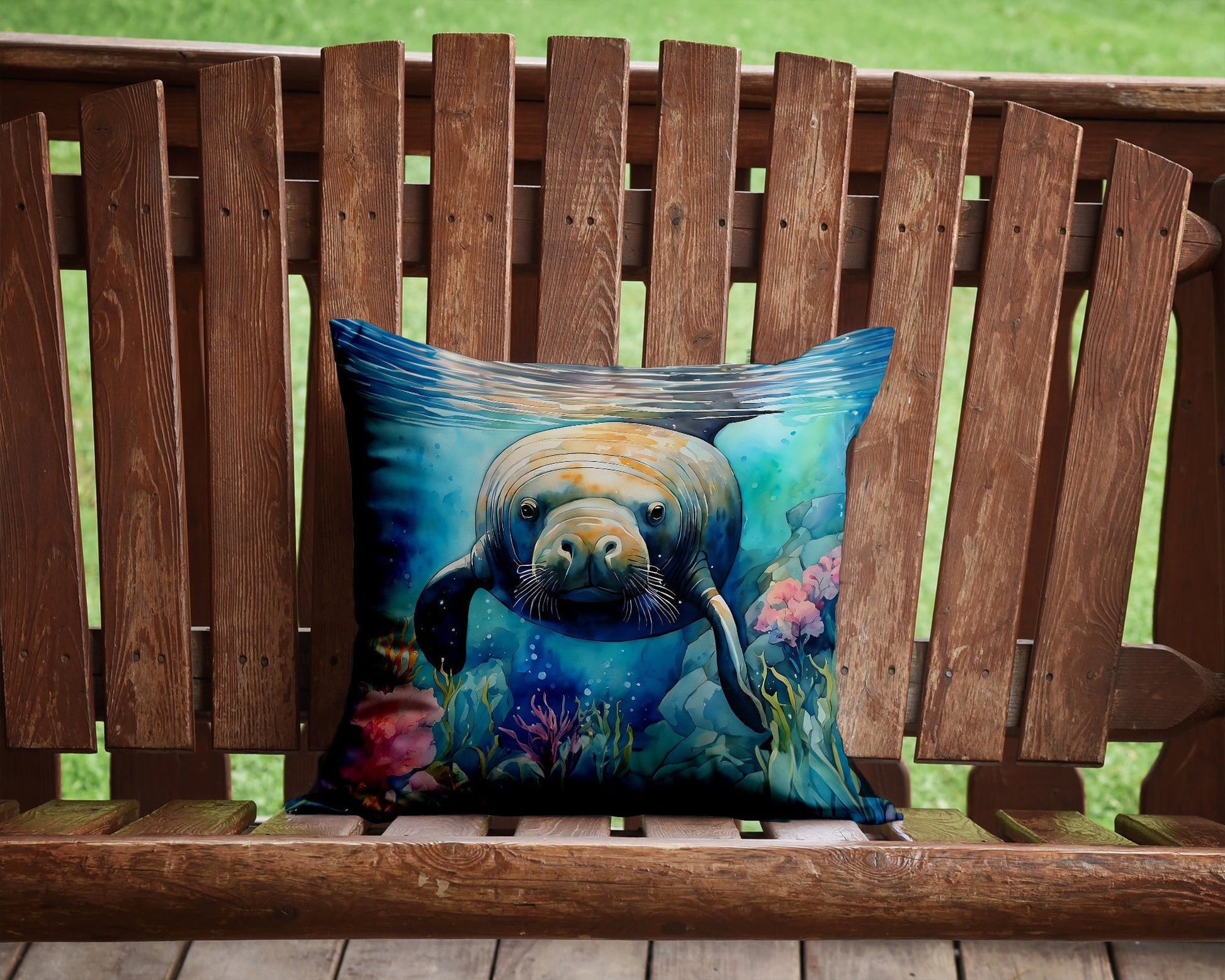 Manatee Throw Pillow - One Color / One Size - Home & Garden - Home Textile - Pillows