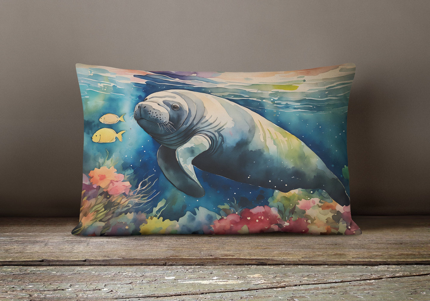 Manatee Throw Pillow - One Color / One Size - Home & Garden - Home Textile - Pillows