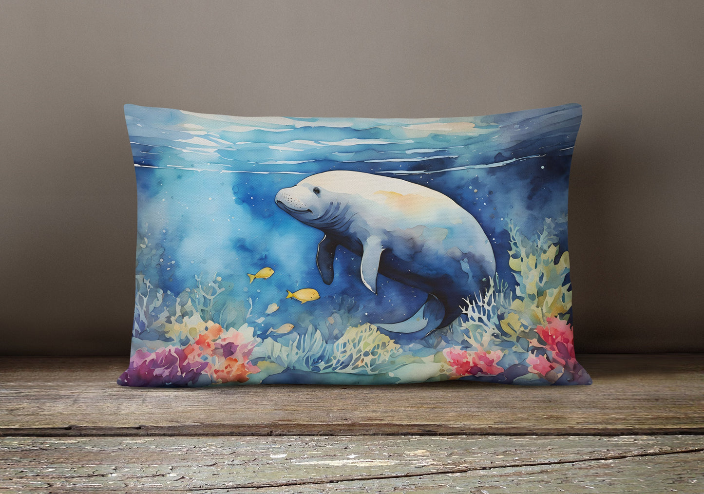 Manatee Throw Pillow - One Color / One Size - Home & Garden - Home Textile - Pillows