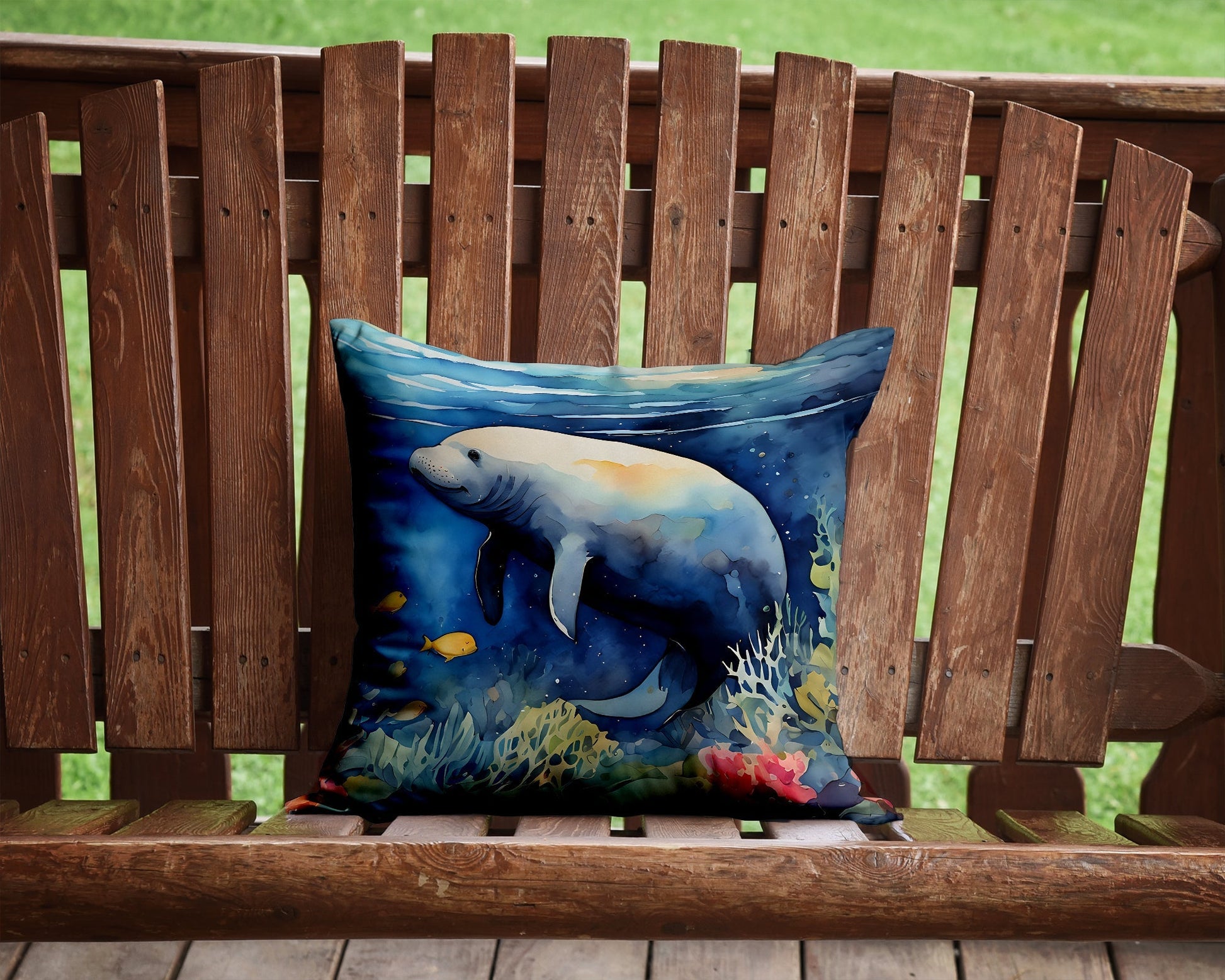 Manatee Throw Pillow - One Color / One Size - Home & Garden - Home Textile - Pillows