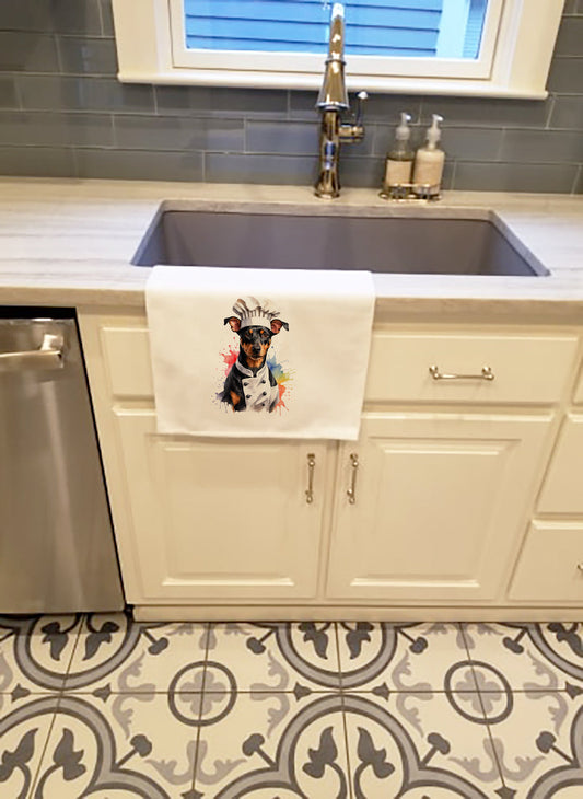 Manchester Terrier Chef Kitchen Towel Set of 2 - One Color / One Size - Home & Garden - Home Textile - Towels