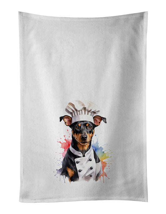 Manchester Terrier Chef Kitchen Towel Set of 2 - One Color / One Size - Home & Garden - Home Textile - Towels