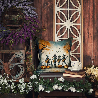Mariachi Skeleton Band Spooky Halloween Throw Pillow - One Color / One Size - Home & Garden - Home Textile - Pillows