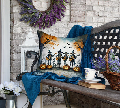 Mariachi Skeleton Band Spooky Halloween Throw Pillow - One Color / One Size - Home & Garden - Home Textile - Pillows