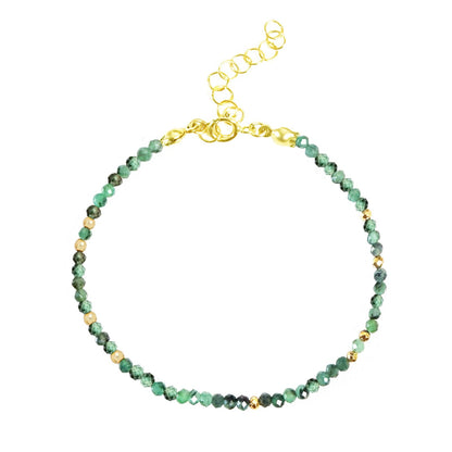 May Birthstone Bracelet - Emerald - One Color / One Size - Jewelry & Accessories - Bracelets & Bangles - Strand