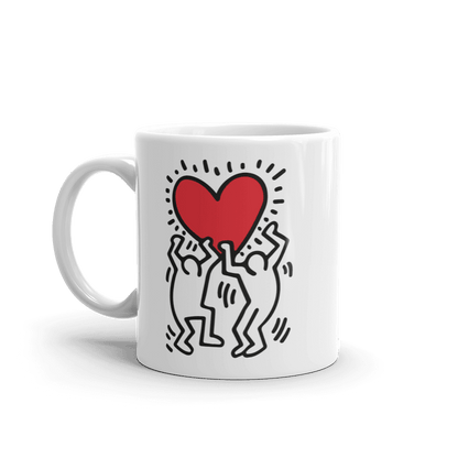 Men Holding Heart Icon Street Art Mug - 11oz (325mL) - Home & Garden - Kitchen Dining & Bar - Coffeeware