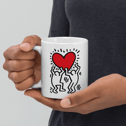 Men Holding Heart Icon Street Art Mug - Home & Garden - Kitchen Dining & Bar - Coffeeware