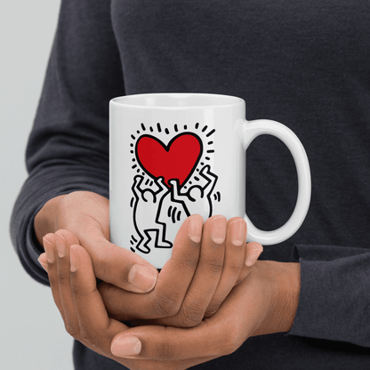 Men Holding Heart Icon Street Art Mug - Home & Garden - Kitchen Dining & Bar - Coffeeware