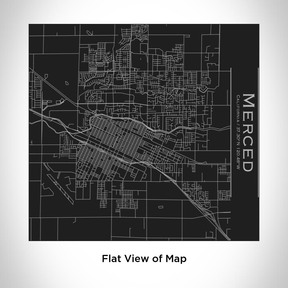 Merced - California Map Tumbler in Matte Black - Drinkware