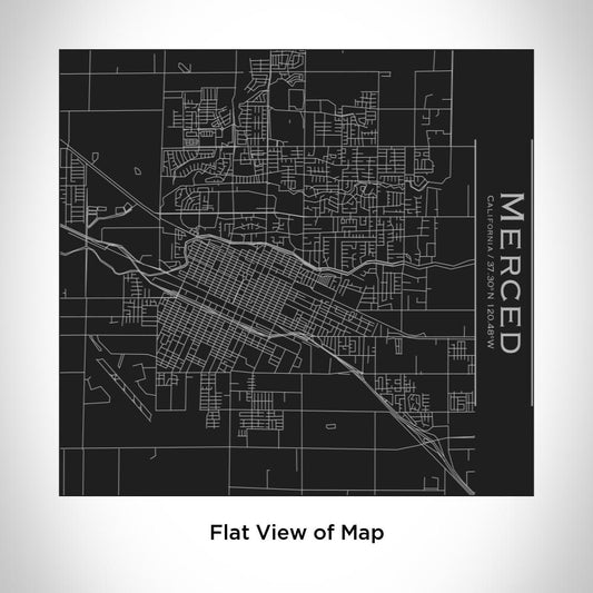 Merced - California Map Tumbler in Matte Black - Drinkware