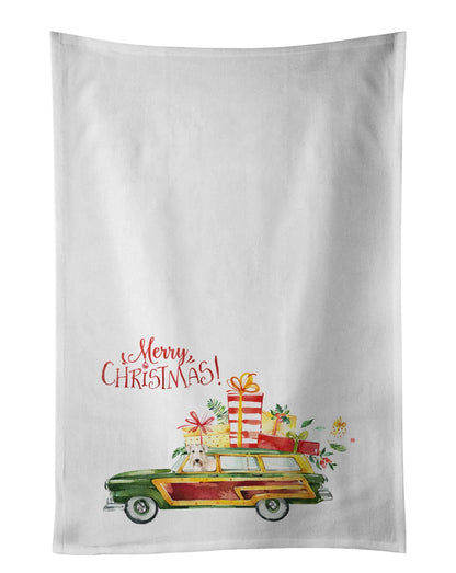 Merry Christmas Wheaten Terrier Kitchen Towel Set of 2 - One Color / One Size - Home & Garden - Home Textile - Towels