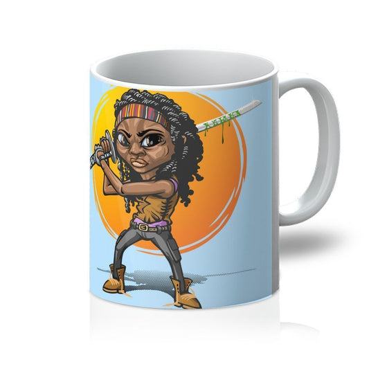 Michonne Cartoon Style Mug - One Color / One Size - Home & Garden - Kitchen Dining & Bar - Drinkware
