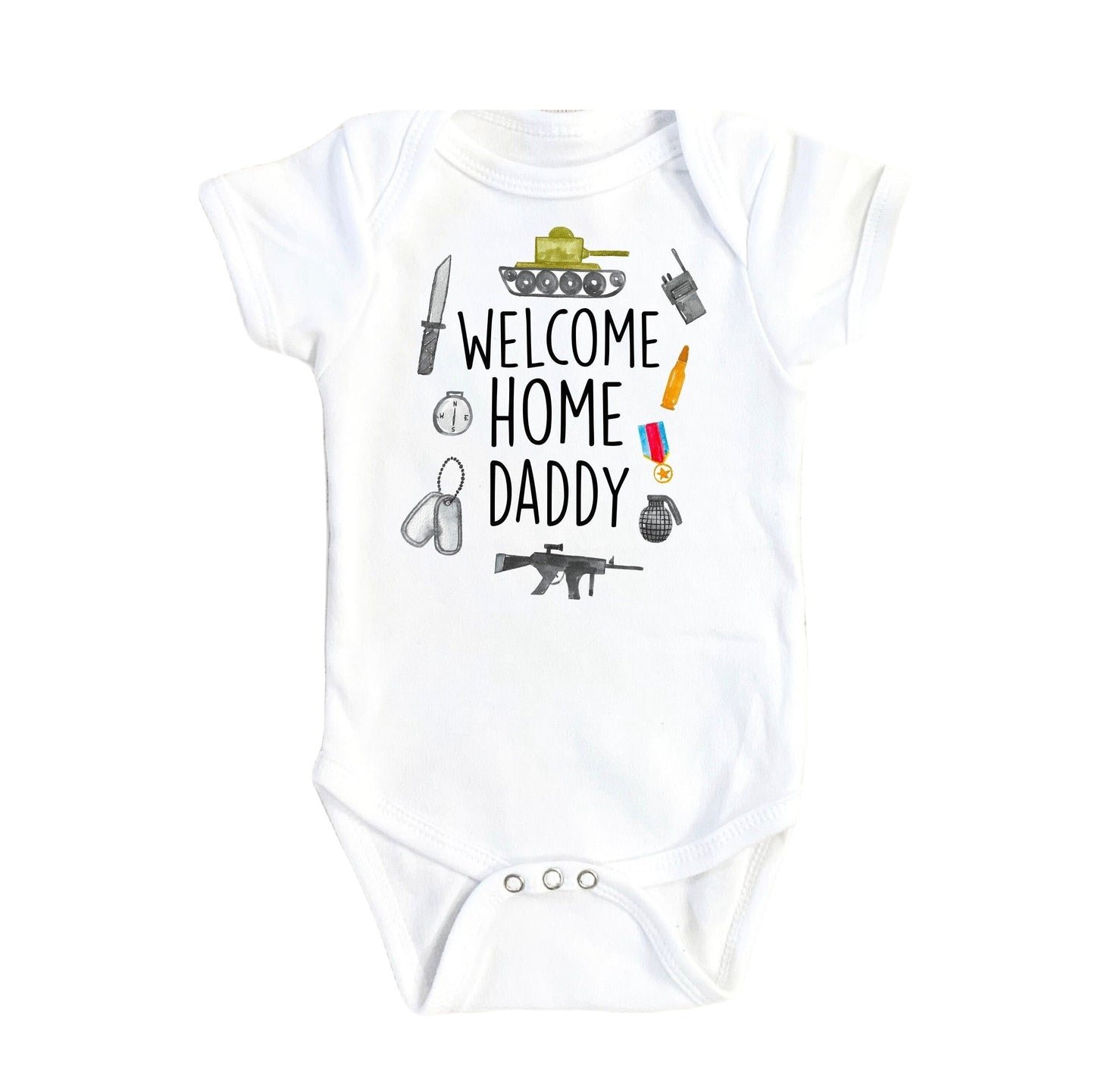 Military Welcome - Baby Boy Girl Clothes Infant Bodysuit Funny Cute Newborn - Kids & Babies - Mother & Kids - Boys’