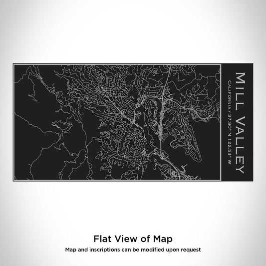 Mill Valley - California Map Insulated Bottle in Matte Black - Drinkware