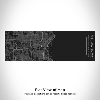 Milwaukee - Wisconsin Map Insulated Cup in Matte Black - Drinkware